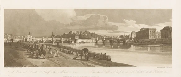 Veduta del Pont Neuf, La Zecca ecc., c.1802